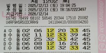 로또 1203회 예상번호 제외수 1202회 당첨번호 당첨지역 당첨금액 실수령액